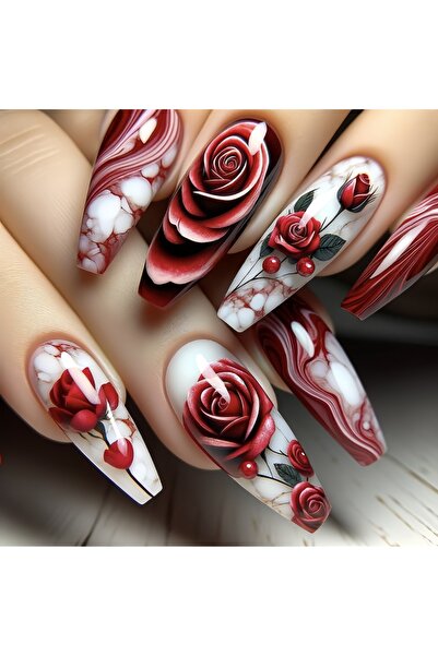 Choice 1612 24 قطعة/مجموعة أظافر صناعية قصيرة متوسطة أطراف أظافر مربعة الشكل ...