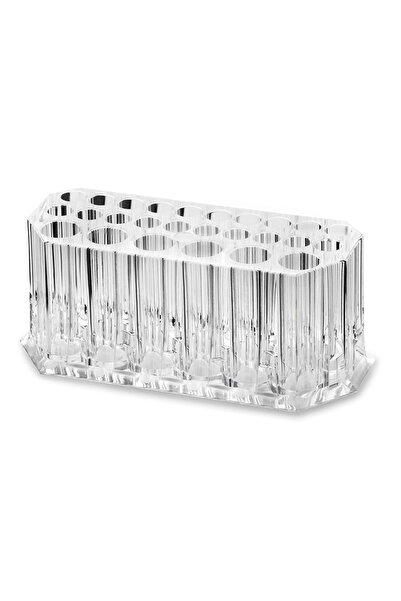 Choice منظم فرش أظافر أكريليك شفاف مكون من 26 فتحة ومجموعة أدوات تخزين أدوات ...