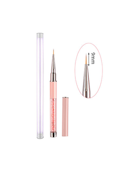 Choice 9mm Pink Nail Art Brushse Pen Lines Stripe Flower Painting Drawing Pen...