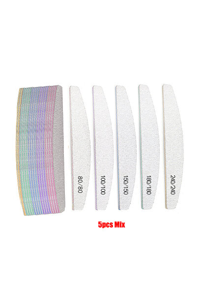 Choice مبرد أظافر CSX-Mix 5/25 قطعة/مجموعة، مزيج من الألوان بحبيبات 80/100/15...