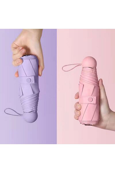Choice Lavender purple super sunscreen six bones 50% off Umbrella capsule umbrella, rain or shine, sun prot