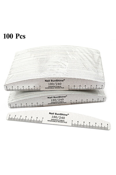 choice2 مبرد أظافر خشبي من 50 قطعة، مقاس 180-240، كتلة تلميع، باديكير، مانيكي...