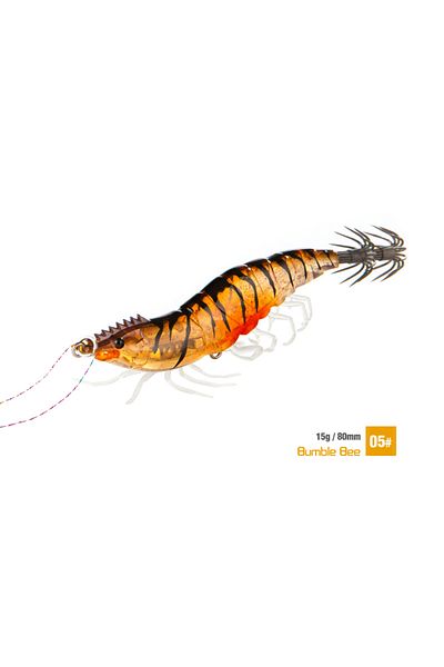 ilure 5 15 جرام من طُعم الحبار البطيء الغرق Egi Lure الاصطناعي طُعم الأخطبوط لصيد الروبيان Ho.