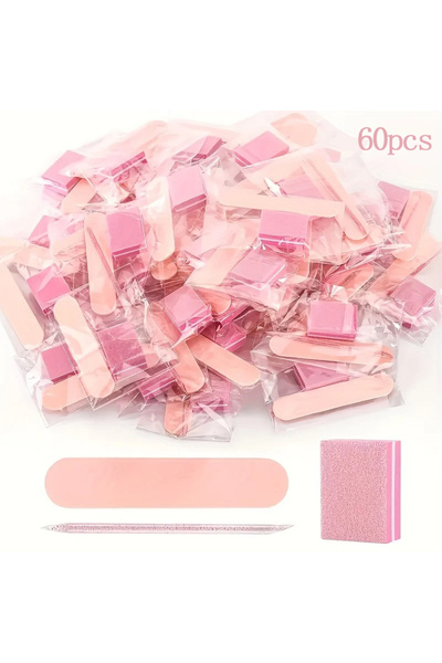 Choice مجموعة العناية بالأظافر من 60 قطعة و24 قطعة: مبردات صغيرة، وتلميعات، و...