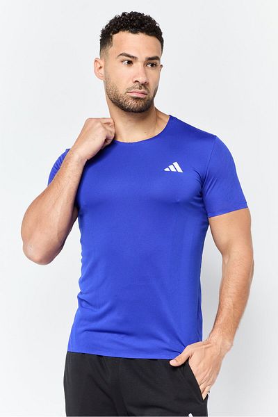 adidas Men Slim Fit Short Sleeve Training T-Shirt, Blue