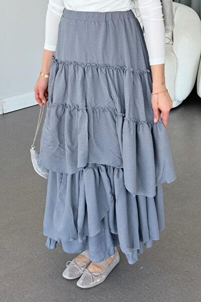 Şulemoda Giyim Γκρι φούστα Sara