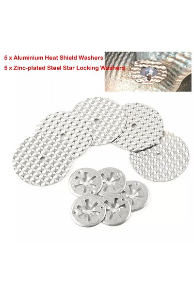 Choice Silver 10pcs/set Silver Heat Shield N90796501 Car Repair Gasket Panel Kit Installation Heat Protecti