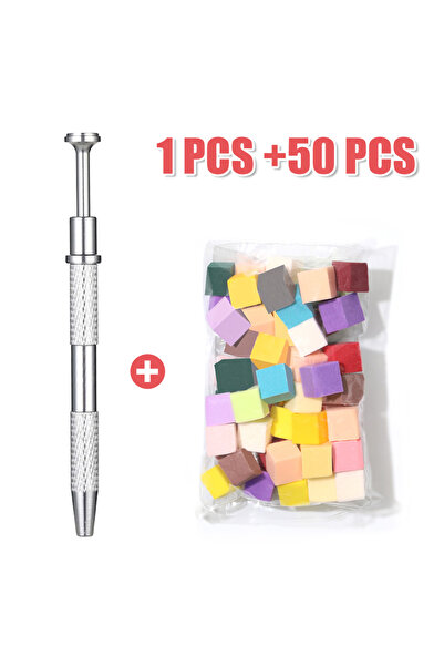 Choice مشبك وإسفنجة مكونة من 50 قطعة/200 قطعة من إسفنج فن الأظافر، أداة مانيك...