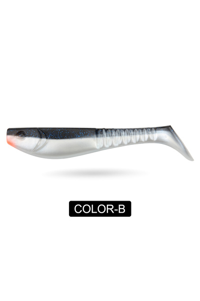 Choice طُعم صيد سمك الشبوط الصغير الناعم Color-B Spinpoler مقاس 5 بوصات، ذيل ...