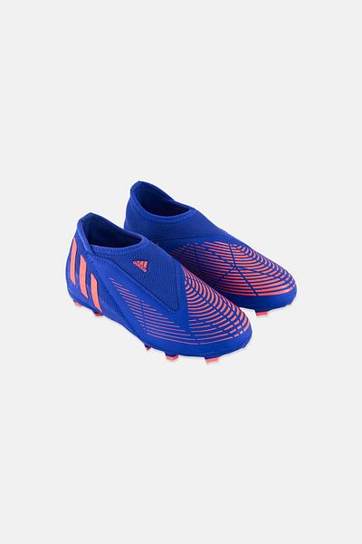 adidas Kids Boy Predator Edge Slip On Footbll Shoes, Royal Blue