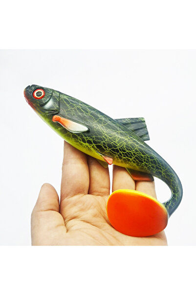 Choice طُعم صيد سمك ملون H قطعة واحدة، طُعم ناعم كبير الحجم، 20 سم/7.87 بوصة/...