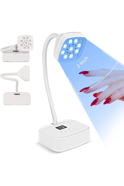 Choice مجفف أظافر لاسلكي LCH-019 LED UV قابل لإعادة الشحن مع استشعار تلقائي و...