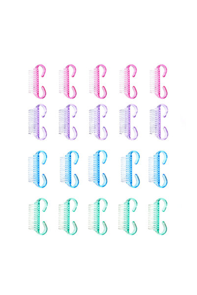 Choice1 20 قطعة من فرشاة أظافر أكريليك بلون وردي، مزيج من الألوان 1/5/20 قطعة...