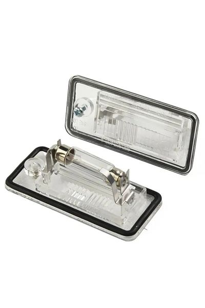 Choice 2x Number Plate Lamp Lights Lens For Audi A3 8p Audi A4 B6 B7 A6 C5 A8 Q7 Pair