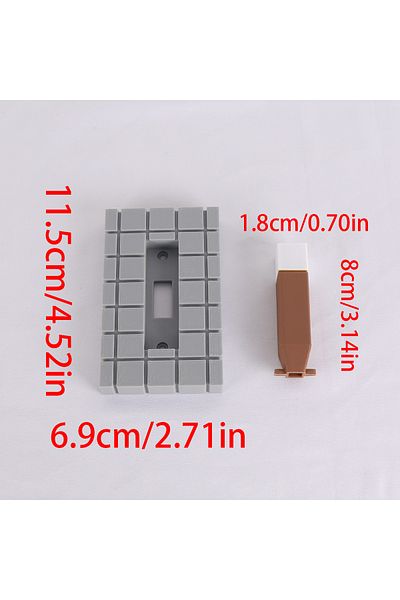 Choice Dark Grey 1pc pixel style switch board, creatively designed, easy to install, the perfect choice for