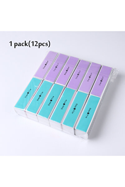 Choice 12 قطعة G-127 إسفنجة تلميع أظافر بأربعة جوانب ملونة، كتلة تلميع، صقل، ...