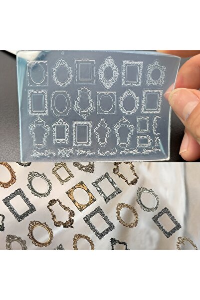 Choice إطار قطعة واحدة قالب سيليكون ثلاثي الأبعاد بتصميم عتيق لتزيين فن الأظا...