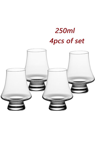 Choice1 250ml 4pcs 2/4/6pcs Crystal Glass Whiskey Cup Set of 250ml Clear Lead...