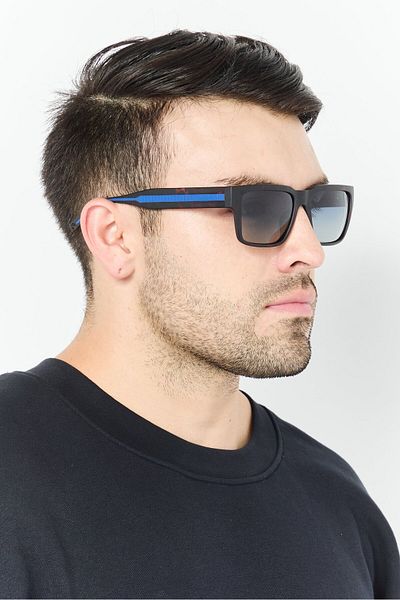 Timberland Men Tb9336h52d56 Rectangle Sunglasses, Black