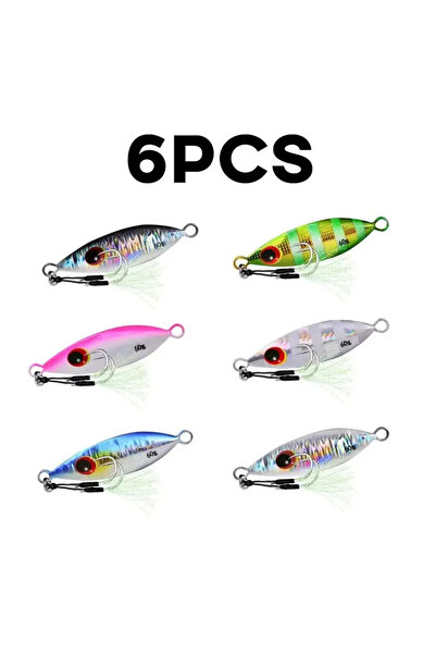 Choice 40 جرام 6 قطع طُعم صيد سمك إنشيكو طُعم ملعقة معدني 6 قطع 10-60 جرام طُ...