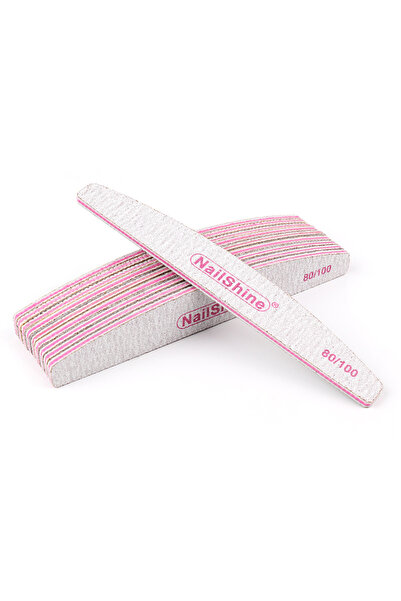 Choice 50 قطعة من مبرد الأظافر الأكريليكي بحبيبات 80-100، ورق صنفرة قوي، كتلة تلميع الأظافر من أجل مانيكير الليمون 80/