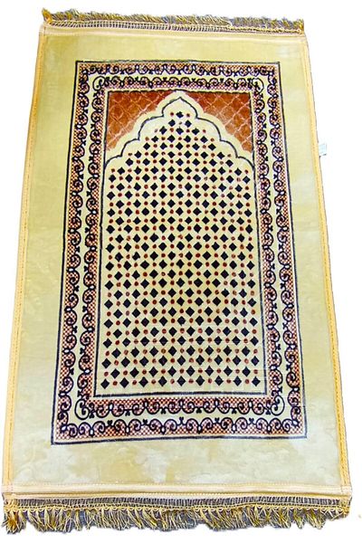 Generic سجادة صلاة إسلامية فاخرة للصلاة اليومية - مريحة، غير قابلة للانزلاق، وتصميم أنيق