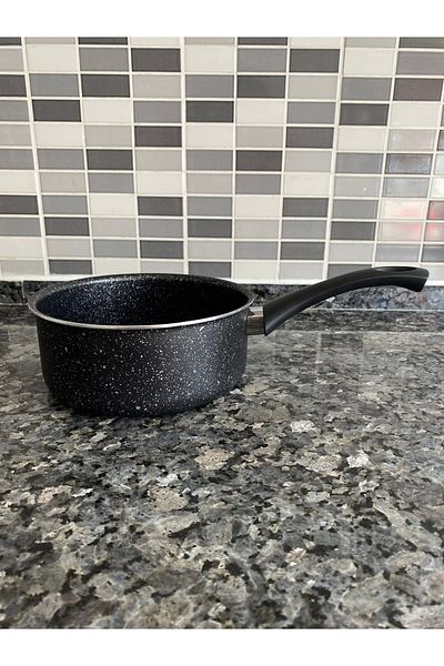 gülsan Black Granite Sauce Bowl (milk bowl) Pan 14 Cm