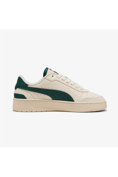 Puma CA Match Premium Erkek Yeşil Detaylı Bej Spor Ayakkabı