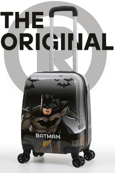 Gedox Kids Batman Lisanslı Siyah Çocuk Valizi | Darbeye Dayanıklı