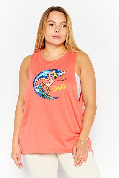 Reebok Women Muscle Fit Sleeveless Training Tank Top, Orange