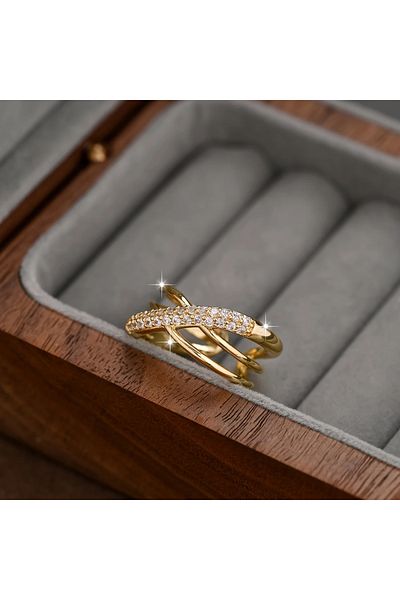 Ayzen Stylish Stone Adjustable Ring