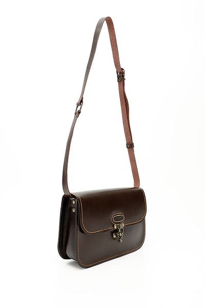 GÖNDERİ(R) Women / Girls Brown Antique Vaketa Genuine Leather Shoulder and Messenger Bag