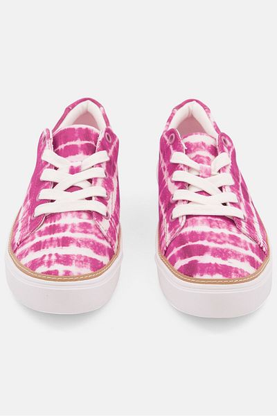 Toms Women Alex Lace Up Casual Shoes, Pink Combo