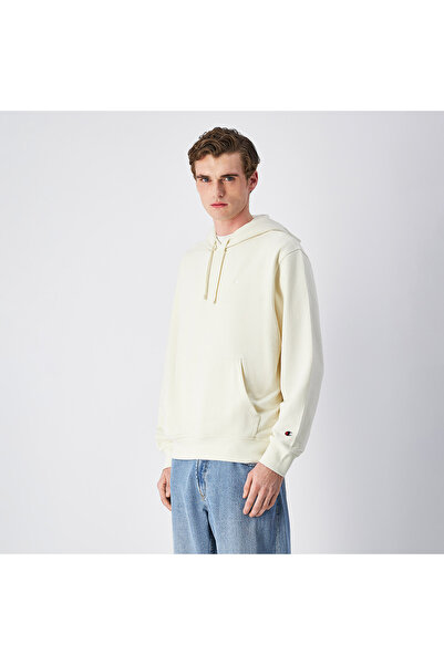 Champion Icons Hooded Erkek Bej Hoodie Bej Erkek Sweatshirt -220783-YS141