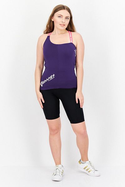 Aape By A Bathing Ape Women Halter Neck Sleeveless Tank Top, Purple