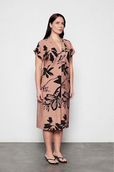 LUOKK Rochie midi MEDEE Plus Size cu imprimeu