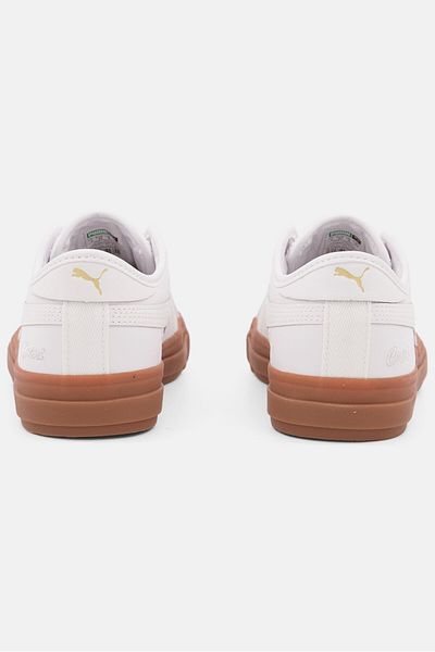 Puma Kids Boy Capri Leather Lace Up Sports Shoes, White