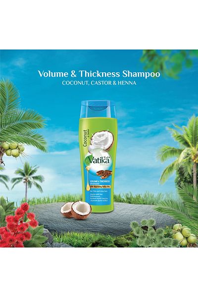 Vatika Naturals Volume & Thickness Shampoo For Thin & Limp Hair 400 ml