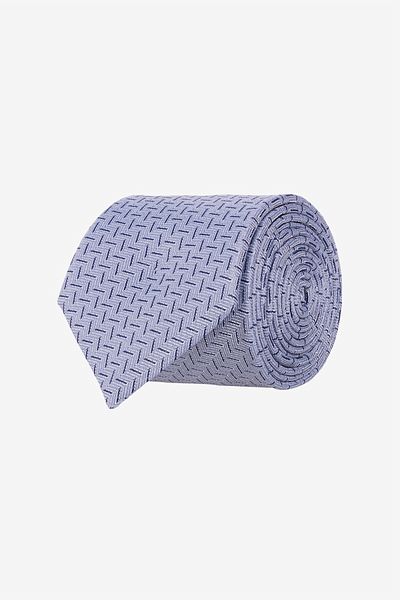 ALTINYILDIZ CLASSICS Men's Grey-Black Patterned Tie