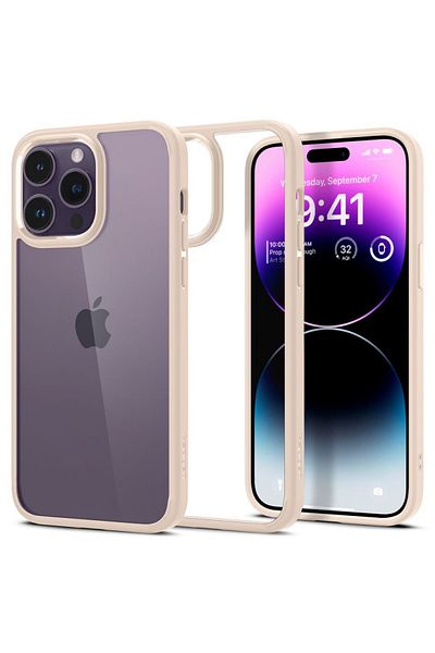 Spigen Phone case, Spigen, For iPhone 14 Pro, Beige