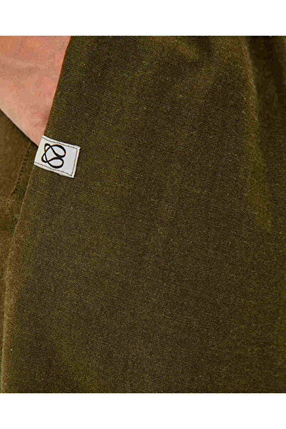 Ayma Active Khaki Women's Linen Look Easy West Pants