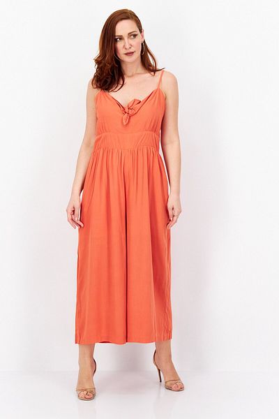 Lost + Wander Women Solid Sleeveless Jumpsuit, Orange