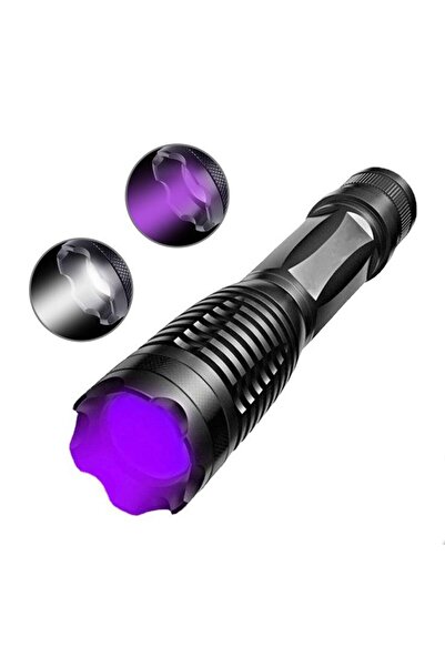 valkyrie Çift Işık Dual Uv Mor Işık Ve Xml-t6 2000 Lümens El Feneri