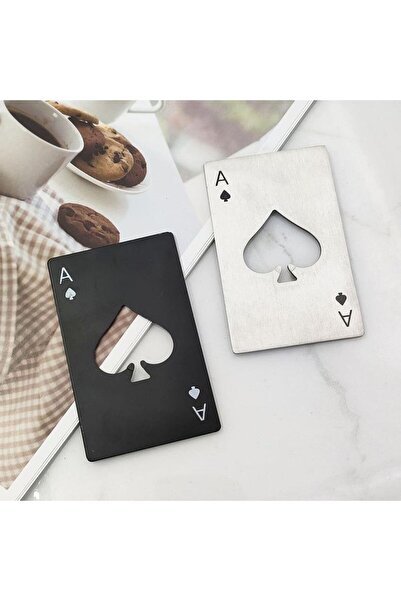 valkyrie 2Pcs Poker Card Stainless Steel Bottle Opener