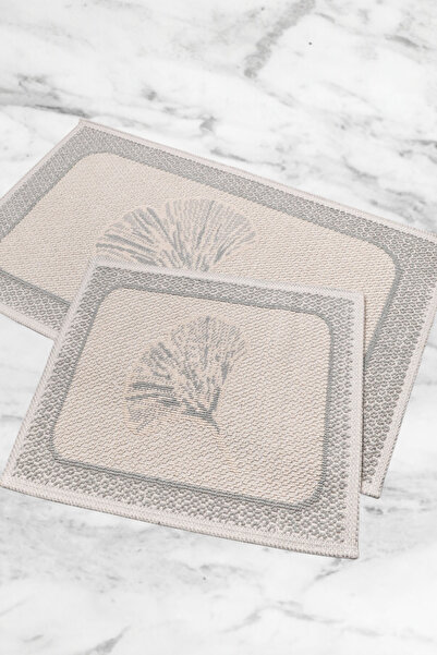 Myevilla Πλενόμενο κάλυμμα από φιστίκια - Προϊόντα των 2 / 60x100-50x60cm / με λουλουδάτα μοτίβα