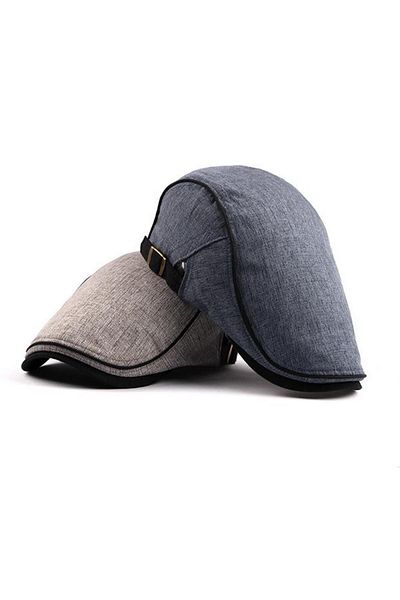 valkyrie Retro Italian Style Blue Men's Cap / Hat / Adjustable with Buckle