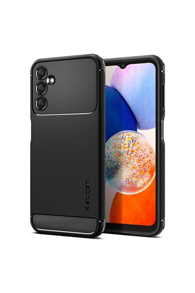 Spigen Spigen Rugged Armor case compatible with Samsung Galaxy A14 5G Matte Black
