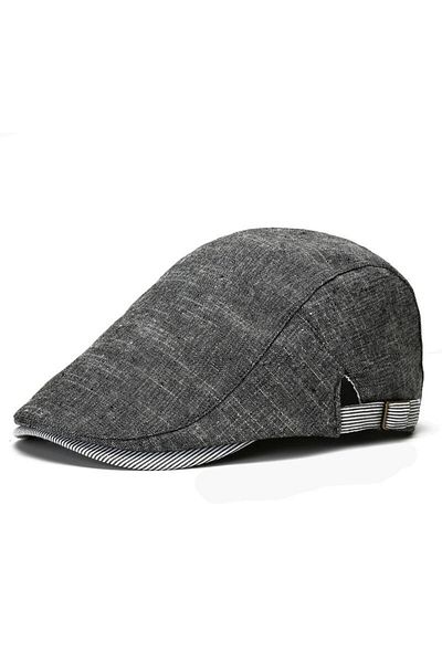 valkyrie Men's Italian Style Cap - Buckle, Adjustable Anti-Sweat, Anthracite