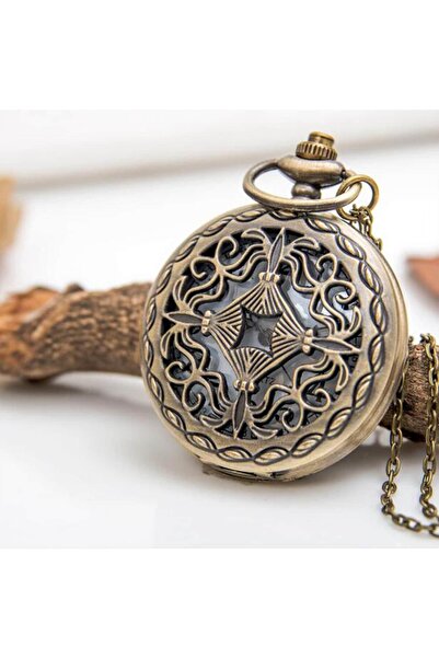 valkyrie Vintage Retro Hediyelik Kutulu Köstekli Cep Saati