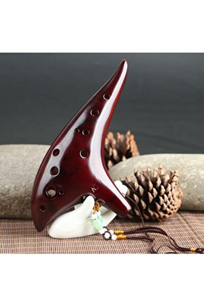valkyrie 12 Delik Seramik Flüt Alto Ocarina Sualtı Müzik Enstrüman Müzik Lover Stil Acemi Enstrüman